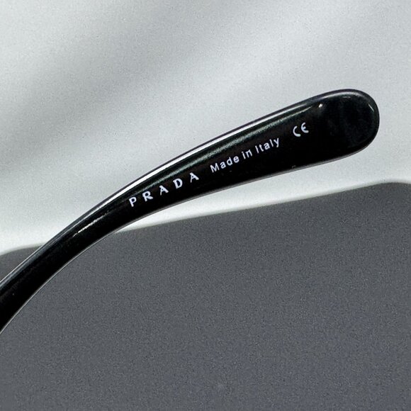 Prada Black Big Sunglasses Frame SPR 04F  1AB-1A1 Oversized 70mm  , 70 []13 - Picture 4 of 9